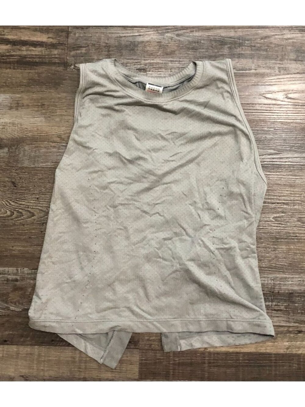 Gymshark Women XS Gray Open Back Sleeveless Tank Top